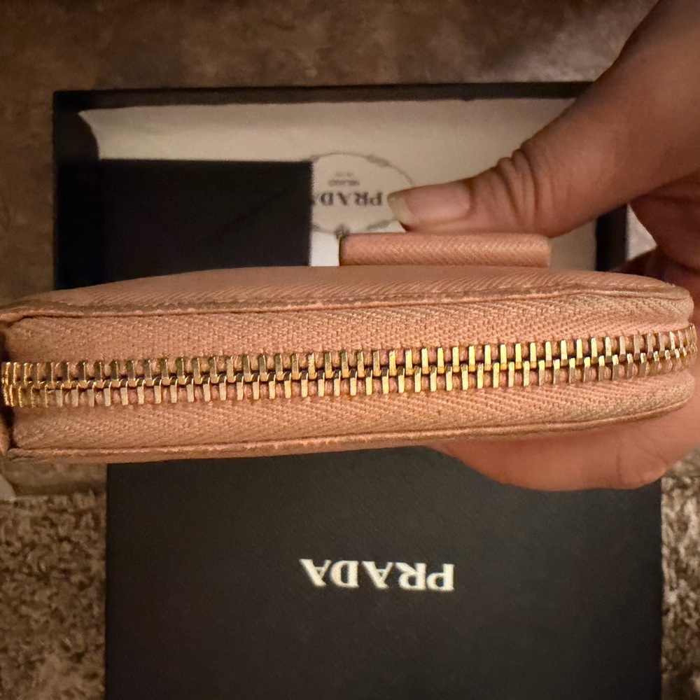 Prada Coral Wallet with Bow Accent - Picture 6 of 10